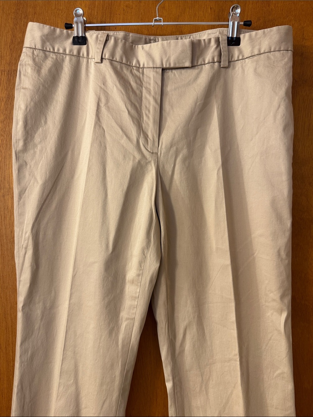 Brooks Brothers 346 Lucia Fit Beige Straight-Leg Chinos - Picture 2 of 7